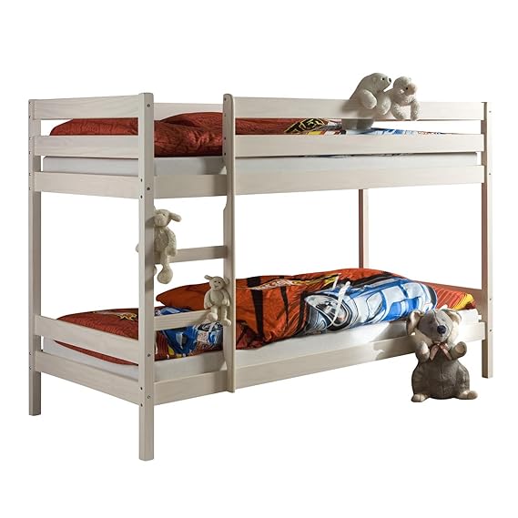 IDIMEX Etagenbett Doppelstockbett Felix für Kinder Hochbett Kinderbett mit Leiter Kiefer massiv Natur 90 x 200 cm (B x L)