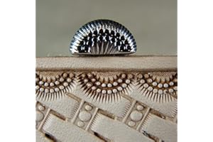 PRO LEATHER CARVER Stainless Steel Barry King - #3 Double Row Border Stamp (Leather Stamping Tool)