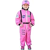 Aeromax Get Real Gear Dress Up for Kids, NASA Astronaut Pink Jumpsuit, Size 4/6