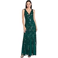 Amazon.com: R&M Richards Women's Luxurious Sequin Embellished Gown | V-Neck  Formal Beaded Maxi Dress W/Contrast Lining & Godet Skirt : Clothing, Shoes  & Jewelry