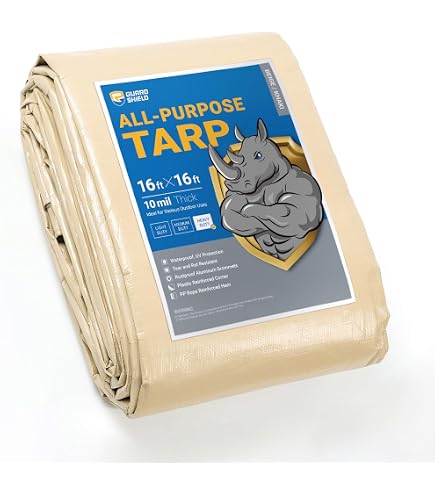 tarp beige 14' x 14' Tan Heavy Duty Waterproof Poly Hängematte kissen groß - Durchlaufwobbler color:neon orange The considered presentation keeps