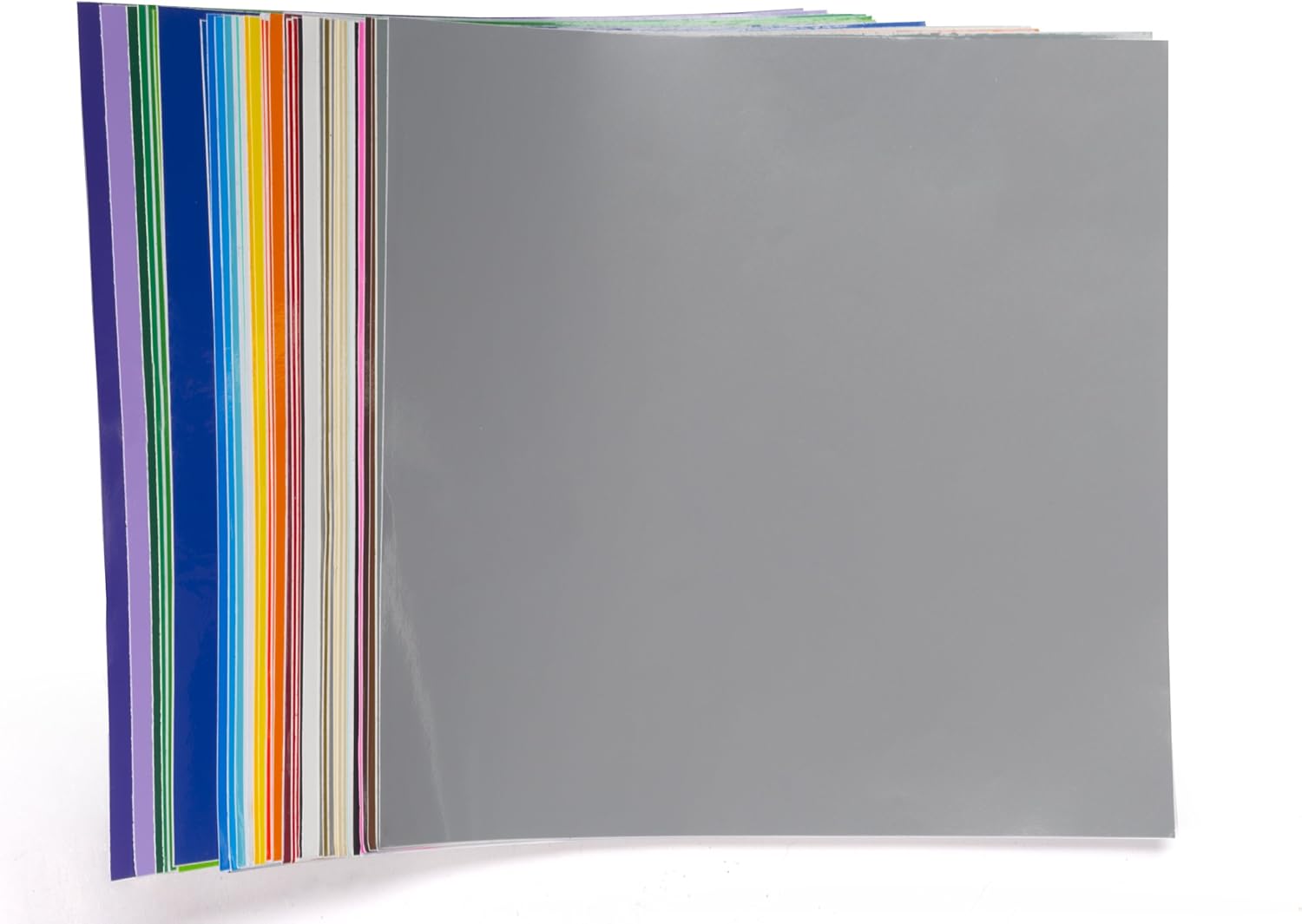 Permanent Adhesive Backed Vinyl Sheets by EZ Craft USA - 12" x 12" - 40 Sheets Assorted Colors Works with Cricut and Other Cutters: Home & Kitchen