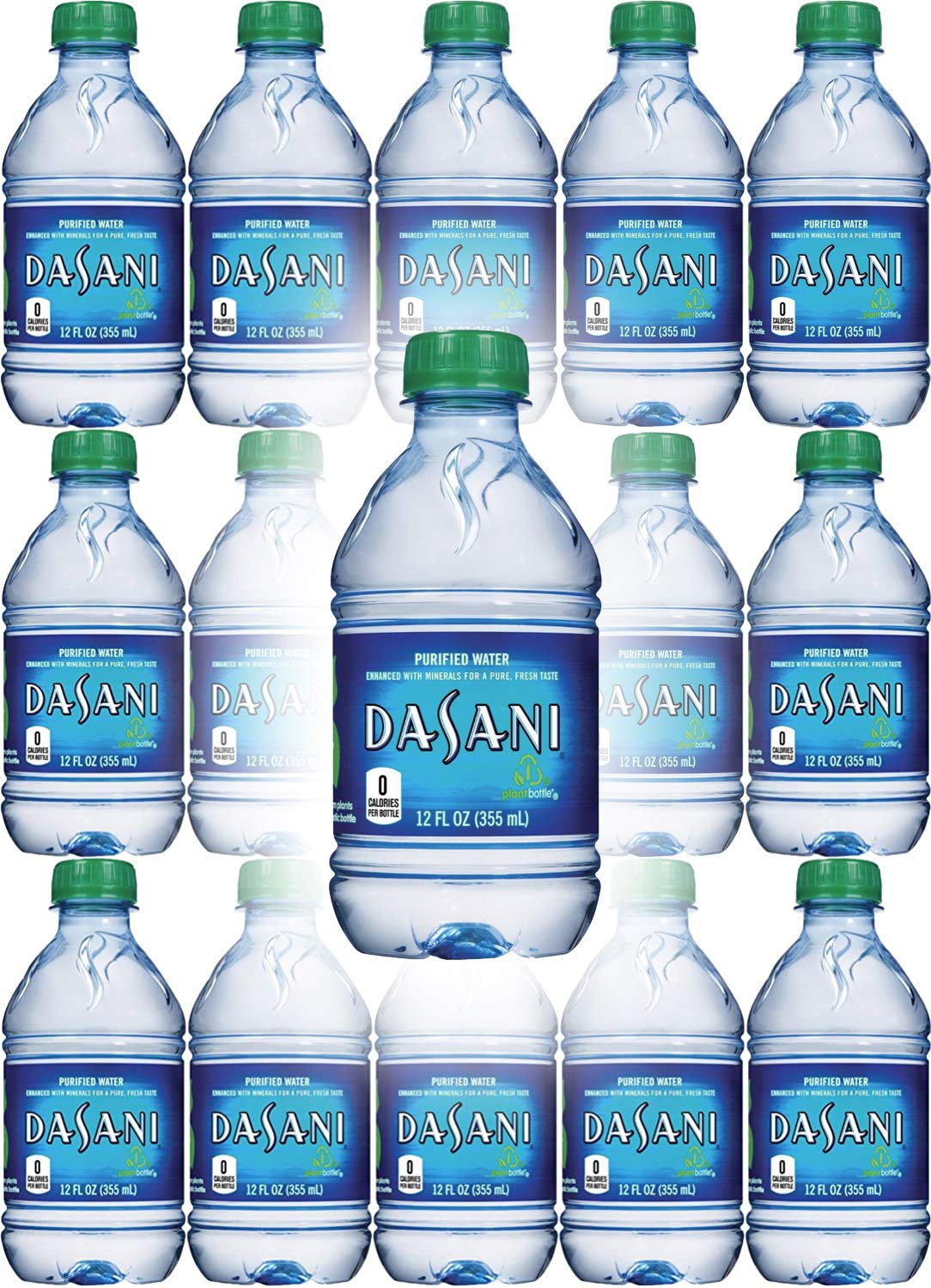 Dasani Water, Enhanced With Minerals, 12 Fl Oz (Pack of 15, Total of 180 Fl Oz)