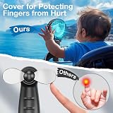 VersionTech Hand Held Fan Portable USB Rechargeable 3 Speeds Black view 5