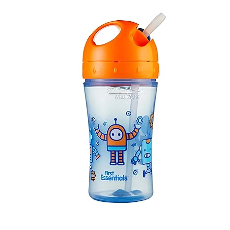 Gerber Graduates Advance Easy Straw Cup with Seal Zone Technology, 10-Ounce, Pirate Design