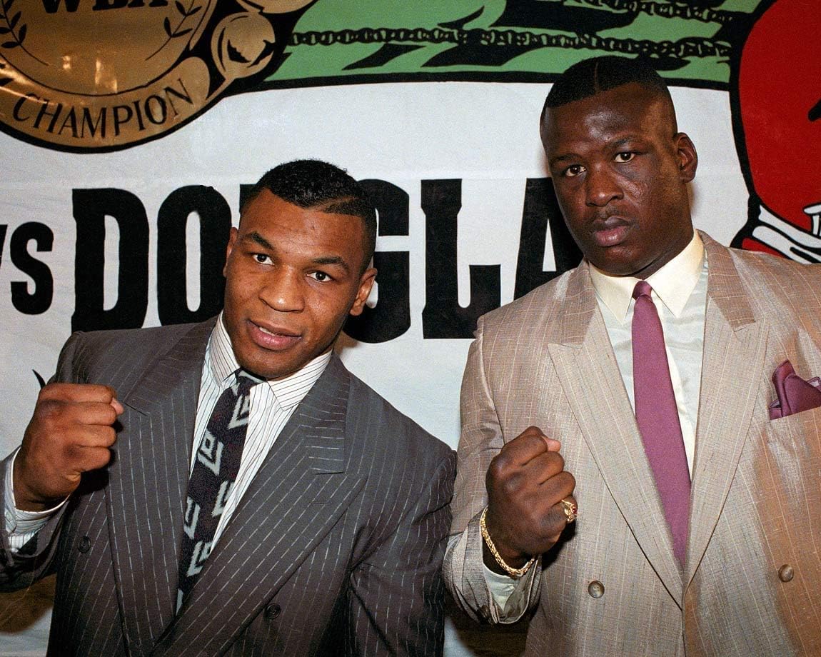Photographs - Mike Tyson & Buster Douglas 8 x 10 / 8x10 Glossy Photo Picture Image