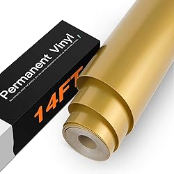 HTVRONT Bronze Gold Permanent Vinyl - 12" x 14 FT