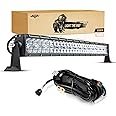 Auxbeam 32" LED Light Bar 180W Off Road Driving Lights LED Work Light Spot Flood Fog Lamp 5D Lens with Wiring Harness for Car, Truck, Offroad Vehicle, ATV, UTV, Pickup