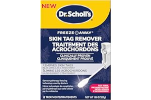 Dr. Scholl's Freeze Away Skin Tag Remover - At Home Skin tag Removal kit. Clinically Proven Skin Tag Removal in as Little as 