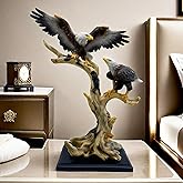 16.3 Inch Eagle Statue Resin Eagles Sculpture Frgurine Gift for Home Decor Office Living Room Desktop Display Decorative Decoration