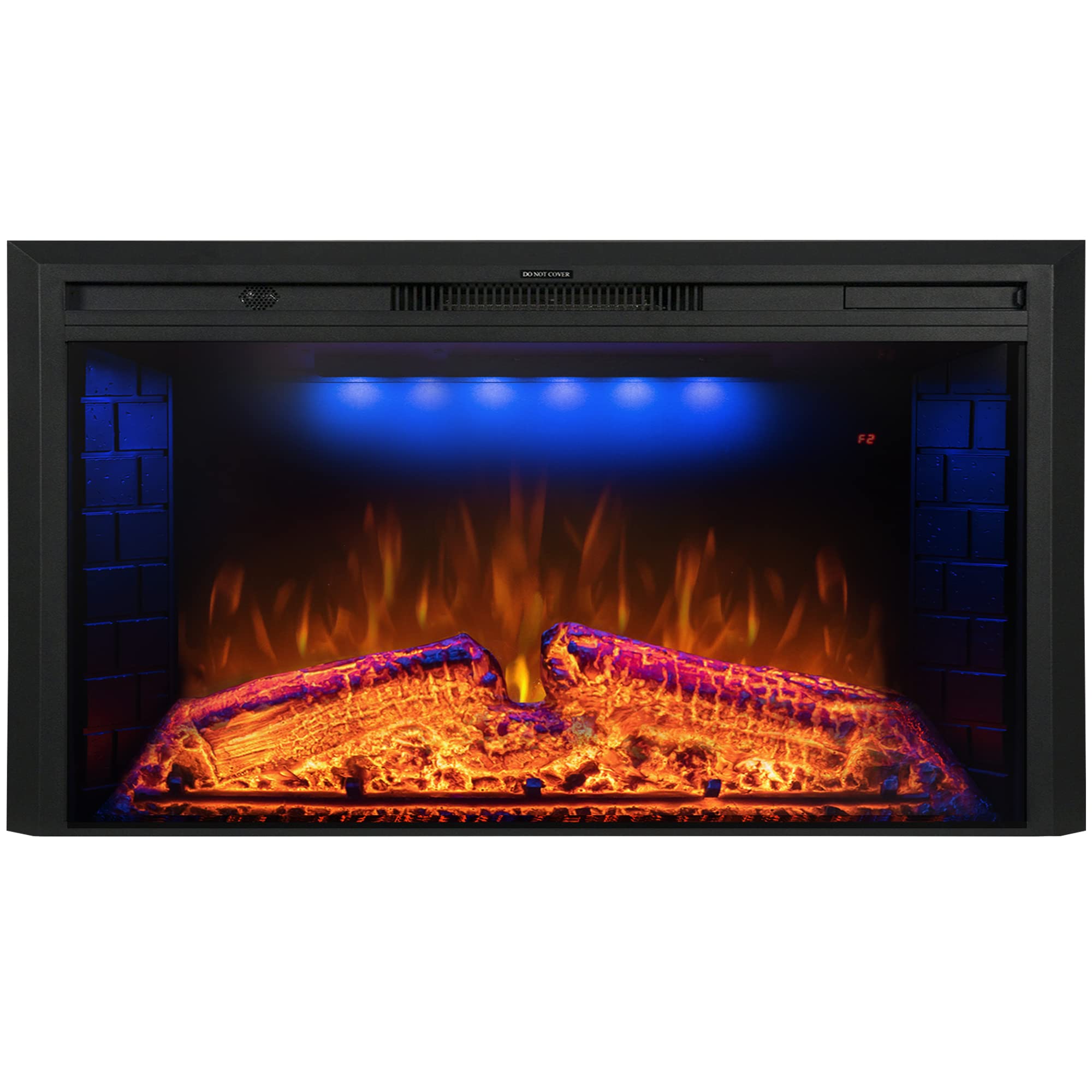 Photo 1 of *** It is used, it turned on and worked very slowly, and it is not known if it works at 100%, therefore it cannot be returned.*****Benrocks 43'' Electric Fireplace Inserts, Recessed & Built in Wall Electric Fireplace Heater with Fire Crackling Sound, Adju