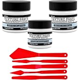 Ranger Texture Paste Set &ndash; Includes Opaque, Transparent Gloss, and Transparent Matte Texture Pastes with 5 Pixiss Spreader Tools for Crafting, Mixed Media, and Scrapbooking