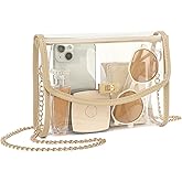 YGR Clear Bag for Stadium Approved, Transparent Crossbody Bag Shoulder Bag for Stadium Events Concert, Clear Purse for Women