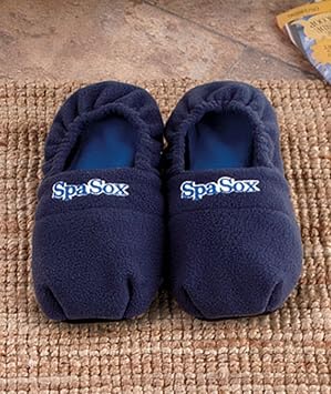Pantuflas de artritis para microondas - forro polar azul oscuro ...