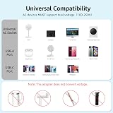 hotimy Universal Travel Adapter USB C 3 Port Charger Europe UK US AUS view 6