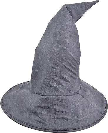 Herren Halloween Kostüm Party Zauberer Mittelalterlich Gandalf Hut Grau