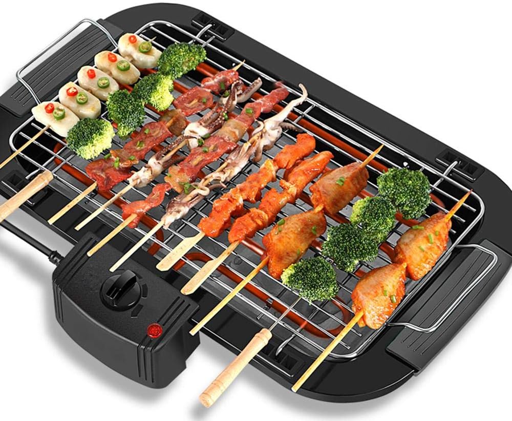Review Barbecue Grill Gas with Hot Plate, 50Hz Electric Grill Smokeless