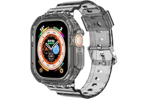 VeveXiao Case with Band Compatible with Apple Watch Ultra 49mm band with Case, Bumper Case Rugged Protective Case with Strap Bands for iWatch Ultra 49mm Mens Womens Strap