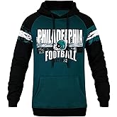 Geneisteck Mens City Classic Football Fans Soft & Warm Sweatshirt Hoodie Pollover - Navy & Grey