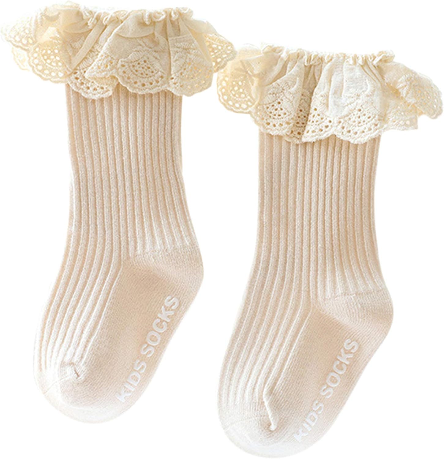 3 Paar Rüschensocken Für Mädchen – Große Doppelspitze, Weich & Bequem In 3 Größen