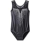 BAOHULU Gymnastics Leotards for Toddler Girls Kids Sparkle Sequins Mesh Top Dancewear Party Costumes