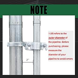 KINNAN 1-3/8" x 1-3/8" Chain Link Fence Gate
