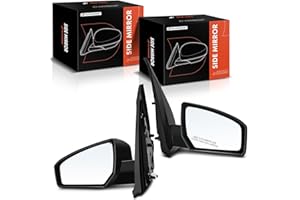 A-Premium Pair (2) Driver and Passenger Side Power Door Mirror - Compatible with Nissan Sentra 2007-2012 - Non-Heated Non-Fol