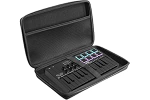 Maoershan Travel Carrying Case Compatible With M-WAVE 25 Key USB MIDI Keyboard Controller Professional dynamic keybed(Case Only)
