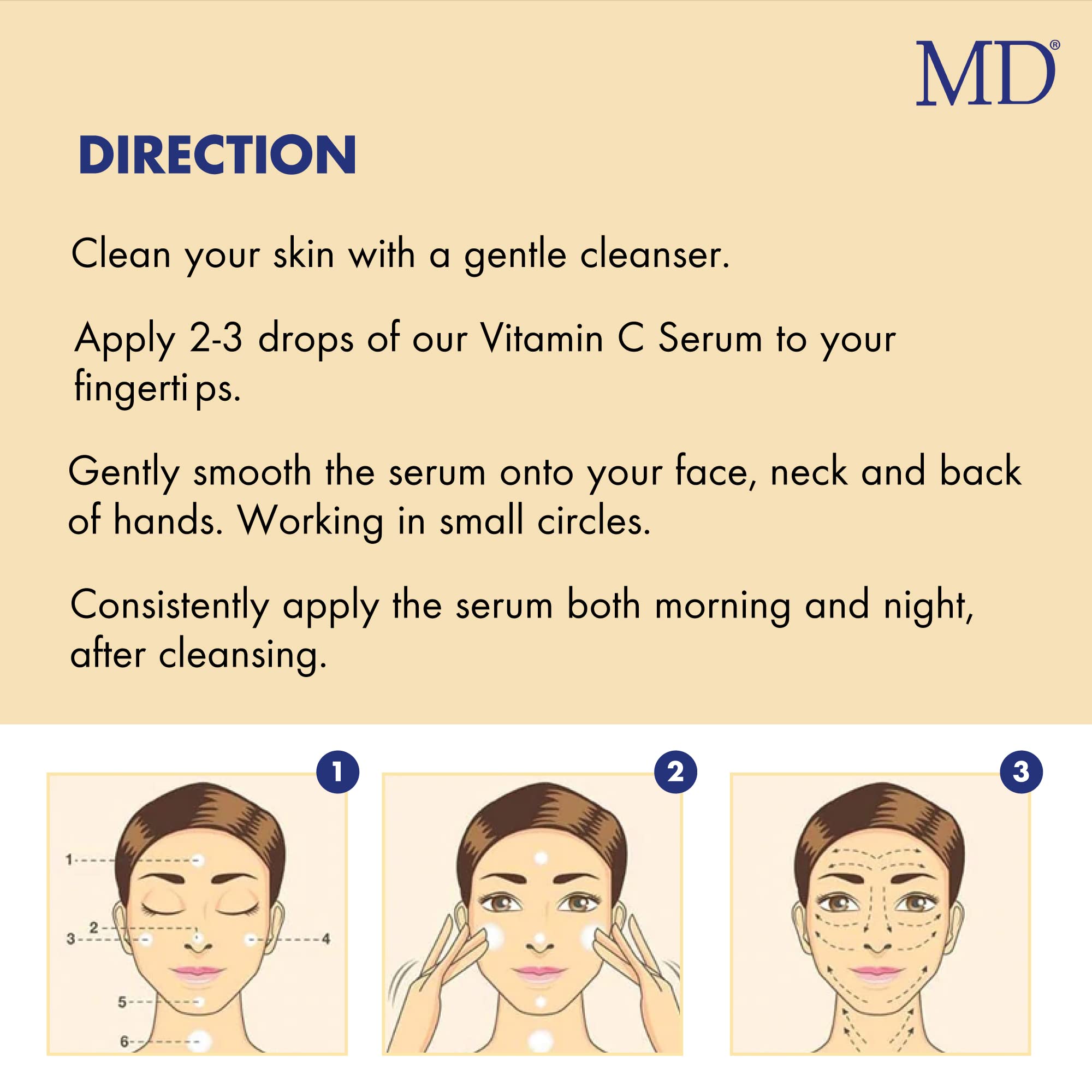 MD Factor Face Serum – Anti-Aging Face Serum with Vitamin C in L-Ascorbic Acid Form for Face & Body – Ideal for Fine Lines & Wrinkles Removal, Dark Spot Reduction & Collagen Production