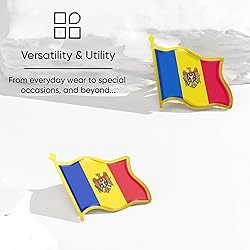 Moldova Flag Lapel Pin - Enamel Metal National