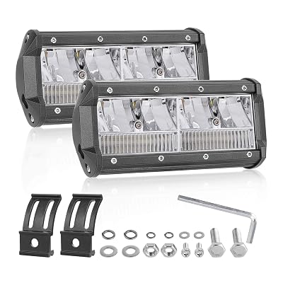 thumbnail image 2 of 2x 7" 200W LED Work Light Bar Combo Beam – Offroad Fog/Spot For Truck, ATV, 4WD, UTV (IP68) 2 of 6