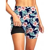 G Gradual Women's 5" High Waisted Swim Board Shorts Quick Dry UPF 50+ Swimming Beach Shorts for Women with Liner Pockets