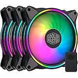 Amazon Com Cooler Master Masterfan Mf120r Argb 120mm 3 Pack Fan With Independently Controlled Argb Leds Absorbing Rubber Pads Controller Pwm Control For Computer Case Cpu Liquid Air Cooler R4 120r 203c R1 Everything Else