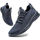 FUJEAK Men Running Shoes Men Casual Breathable Walking Shoes Sport Athletic Sneakers Gym Tennis Slip On Comfortable Lightweight Shoes