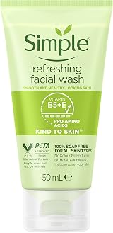 Simple Kind to Skin Refreshing Facial Wash 50ml - Brand New Unilever UK