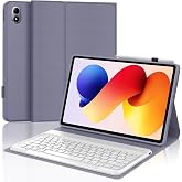 Keyboard Case for Xiaomi Redmi Pad 2 Pro 12.1",Poco Pad 12.1 inch/Pad Pro | Slim Magnetic Wireless Detachable Tablet Keyboard,with Pencil Holder,for Xiaomi Poco Pad 12.1"/Pad Pro 2024,Lavender Purple
