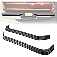 HECASA Rear Bumper Molding Trim Compatible with 1988-2000 Chevy Chevrolet GMC C/K 1500 2500 3500 Tahoe Blazer Yukon Fleetside/Styleside Pair Replace for GM1158327, GM1159327, 15574115, 15574116