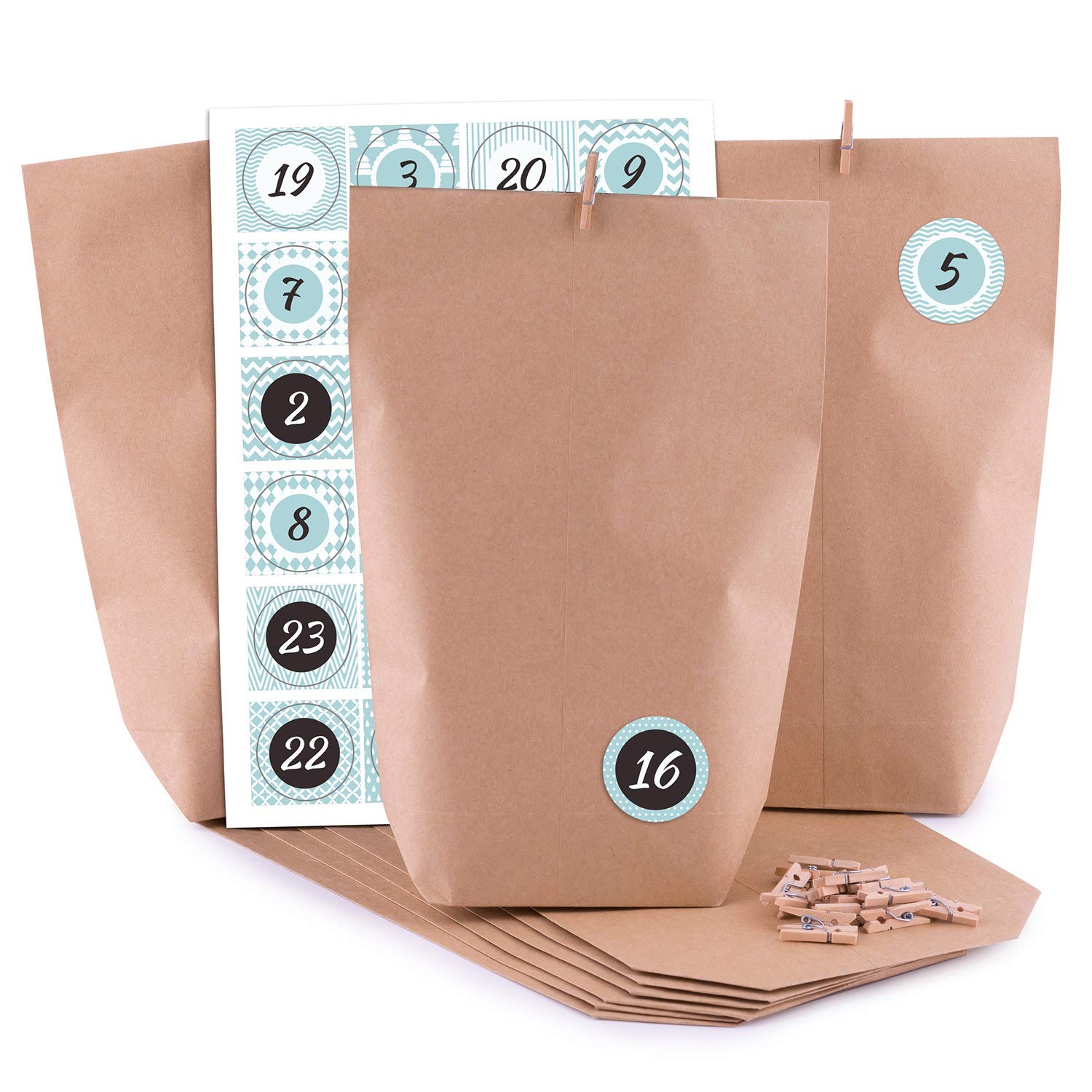 pajoma Advent Calendar, Paper, Pattern, 13 x 24 cm