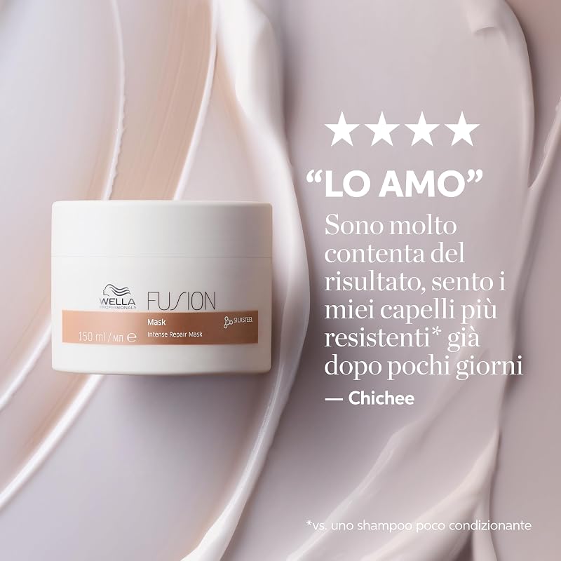 FUSION Intense Repair Mask (500ml) Maschera Nutriente e Districante, Aggiunge Lucentezza e Previene la Rottura - Per Capelli Secchi e Danneggiati