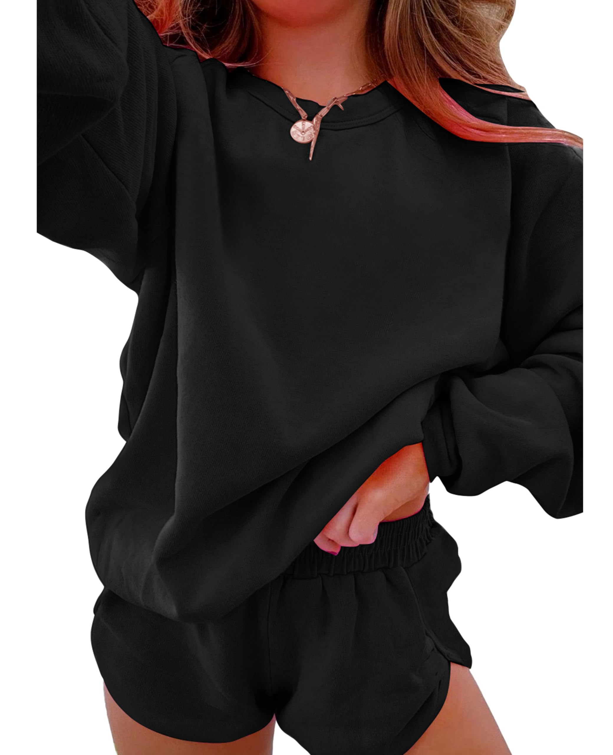 Scyoekwg Womens 2 Piece Sets Dressy Sweatsuit Fall Outfits Long Sleeve Sweatshirt Drawstring Sweatpant Casual Matching Fashion Sweatsuits Coffee Xxl