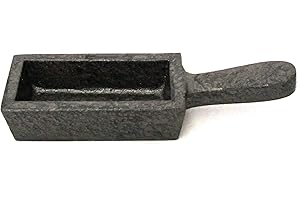 TDS ONLINE STORE 80oz Bar Ingot Mold with Handle Melting Gold Silver Copper Etc