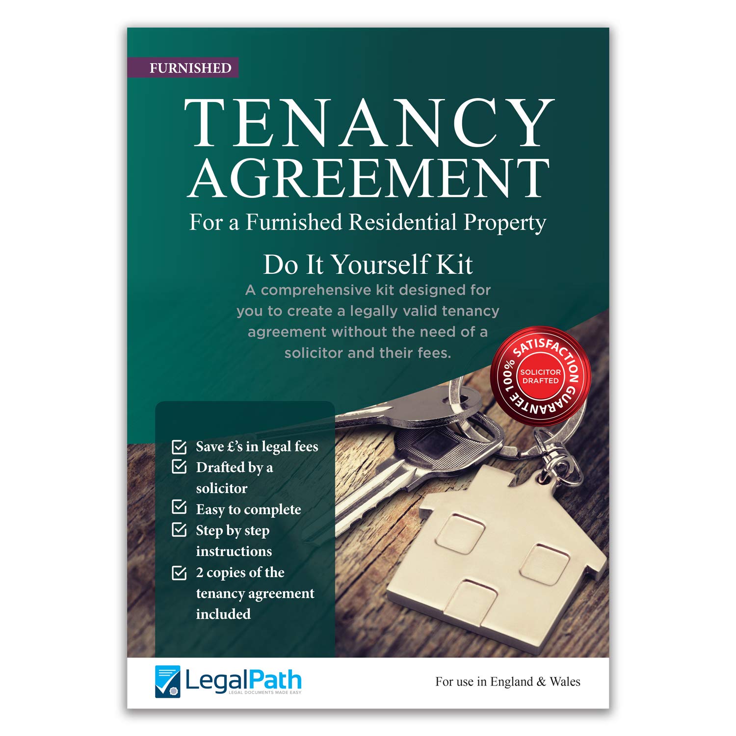 Furnished Tenancy Agreement Form Pack (DIY Kit) 2025-26 Edition. Really Simple to Complete. Comprehensive Guide & Two Copies of Agreement Inc - by LegalPath™