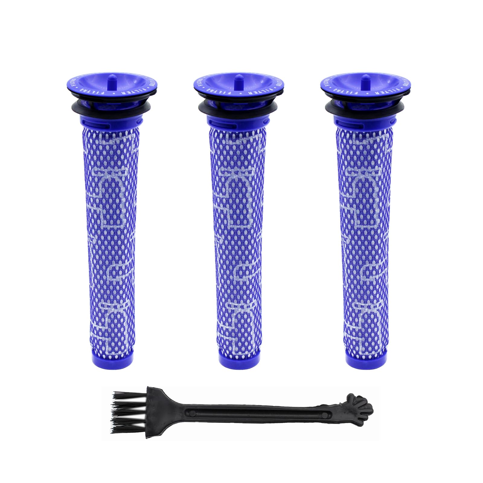 V6 V7 V8 filters replacement compatible with Dyson V8+ V6 V7 pre filters parts replacement, DC58 DC59, DC61, DC62 Absolute Animal Motorhead 965661-01 3 Pack