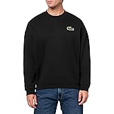 Lacoste mens Loose Fit Badge Accent Fleece Sweatshirt