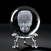 MAIBAOTA Skull Halloween Decor Halloween Decorations for Home | Minimalist Luxury Modern Table Decor for Bedroom Living Room Study Office 60mm Sphere for Hallways Shelves Entryways Party