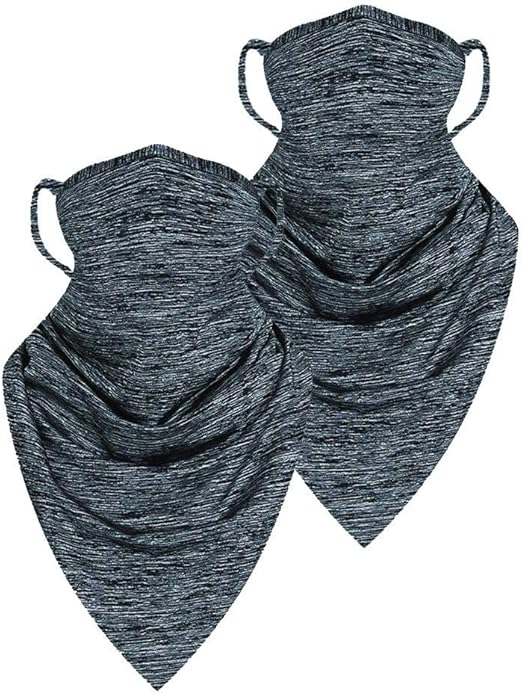 CGKUITER 2PC Summer Neck Gaiter Face Scarf/Neck Cover/Face Cover for