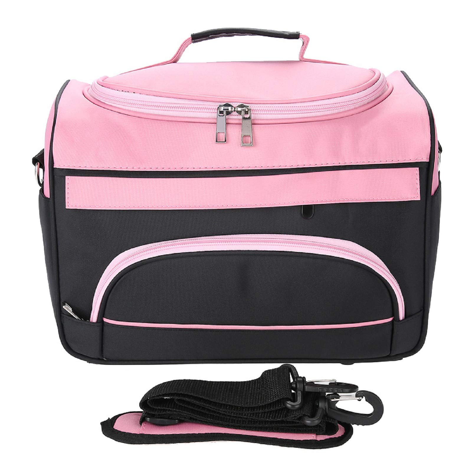 SH-RuiDu Hairdressing Tool Carrying Bag, Large Capacity Hair Equipment Tool Storage Bag Beauty Salon Tool Organizer with Shoulder Strap for Clippers, Scissors, Trimmer, Barber Supplies (Bag Only)