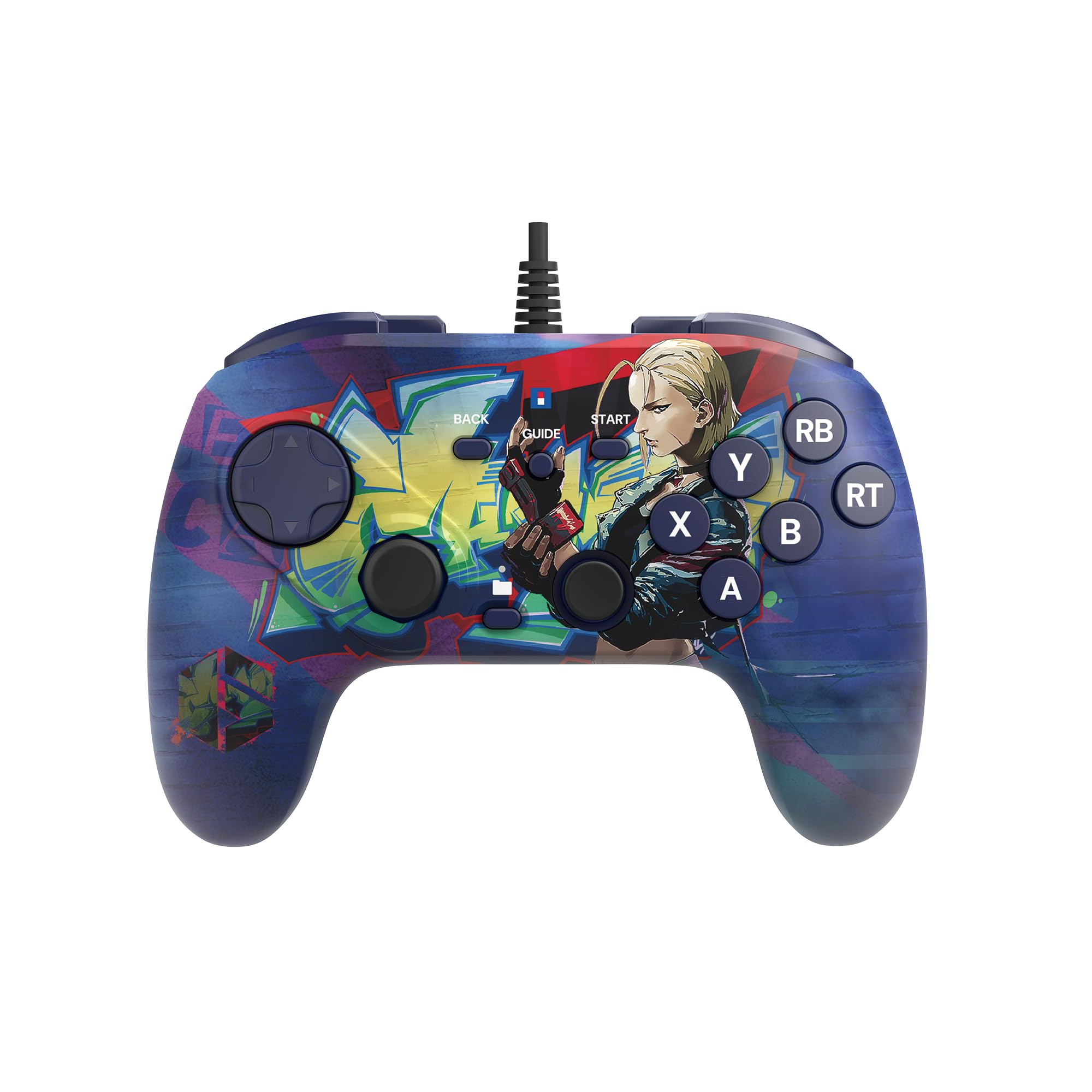 HORI Fighting Commander OCTA (Street Fighter 6 Cammy Edition) for Windows PC - Tournament Grade Wired Fightpad - Controller Officially Licensed by Capcom