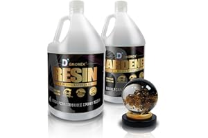 Demorex 2 Gallon Crystal Clear Epoxy Resin Kit, High Gloss & Bubbles Free Resin Supplies for Art Coating Casting Craft DIY Wo