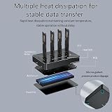 HotTopStar 4 Bay NVME SATA M.2 SSD Docking Station USB C 10Gbps Aluminum view 3